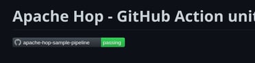 Apache Hop - GitHub Actions unit test badge