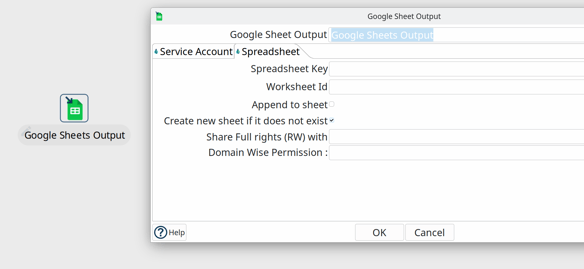 Apache Hop 2.6.0 - Google Sheets Output transform